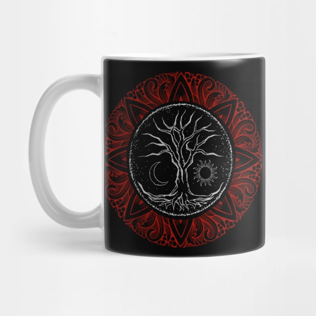 Yggdrasil Tree Of Life Viking Odin World Ash by Foxxy Merch